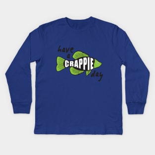 Crappie Day Kids Long Sleeve T-Shirt